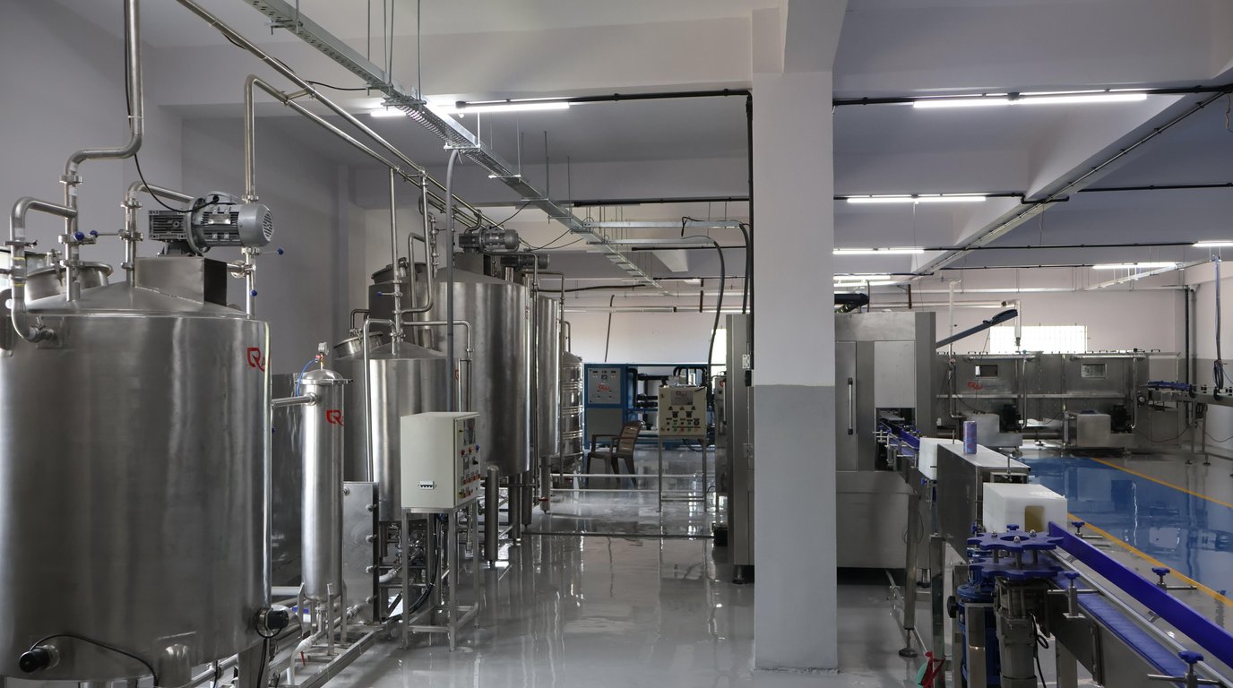 Automated Krones Canning & Seaming Line in Cleanroom