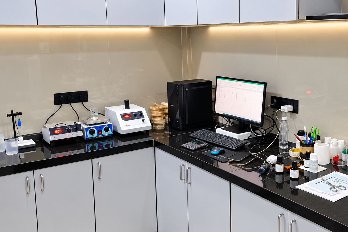 In-house beverage formulation laboratory