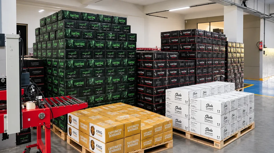 Packed goods prepared for export dispatch